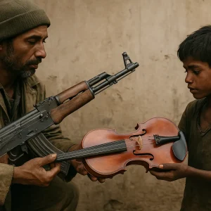 Museo Internacional de los Derechos Humanos Federico Mayor Zaragoza- Un violín por un fusil