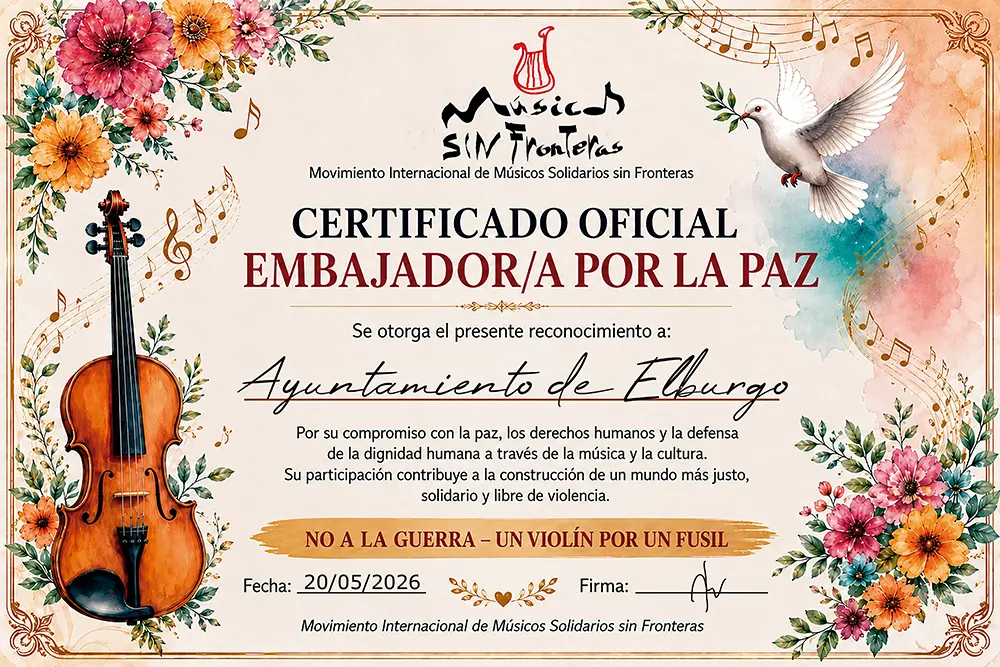 DIPLOMA Museo Internacional de los Derechos Humanos - Ayuntamiento de Elburgo